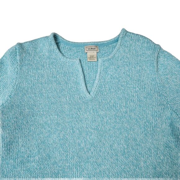 LL Bean Sweater Womens MP Chunky Knitted V Neck‎ Outdoors Gorpcore Hiking Travel - Picture 2 of 8